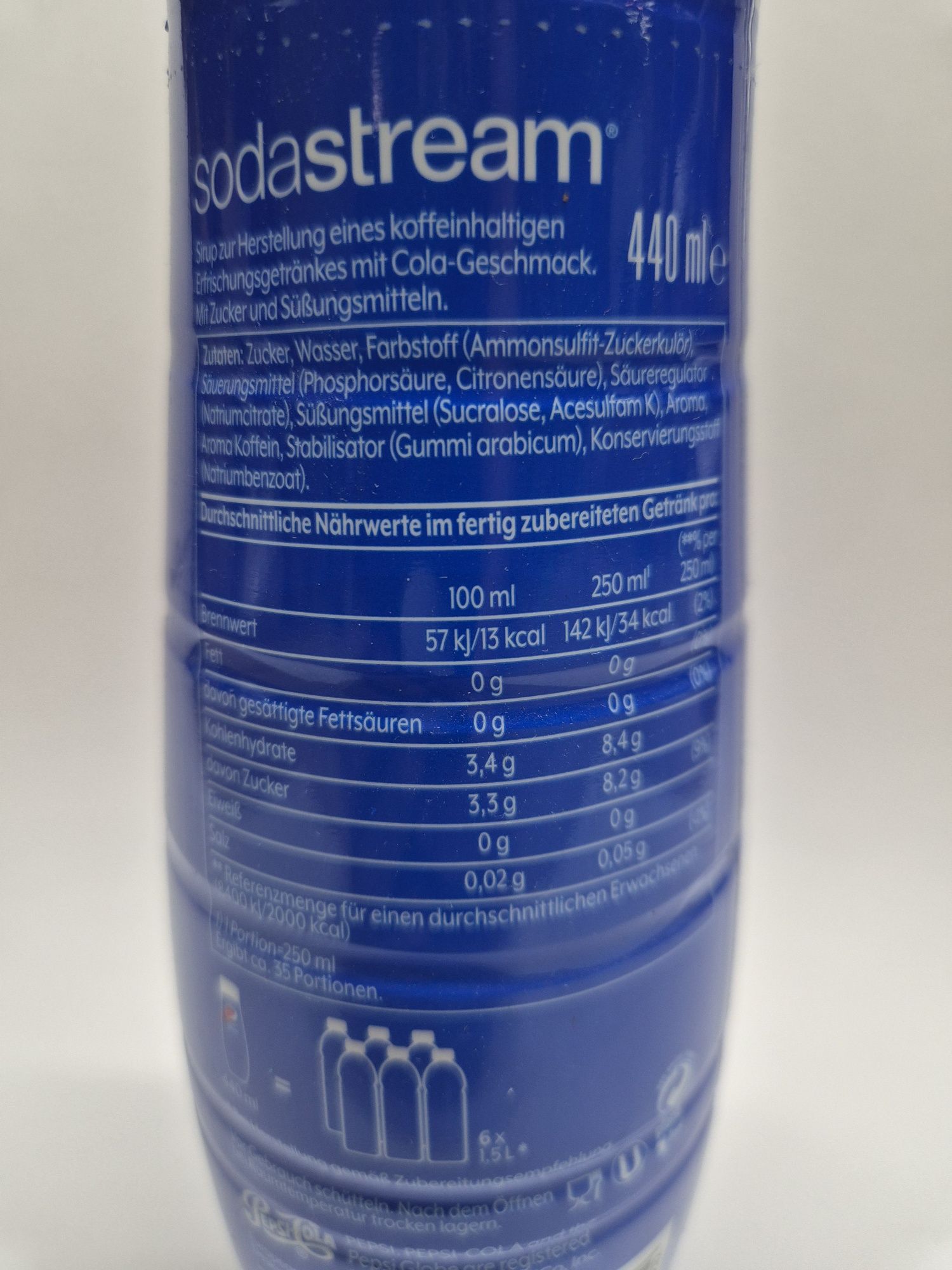 SodaStream Pepsi z Niemiec SYROP KONCENTRAT PEPSI Z NIEMIEC 440 ml