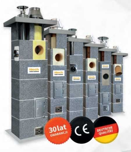 System kominowy Hoch fi 180 4m komin ceramiczny systemowy fi 200 6m 8m