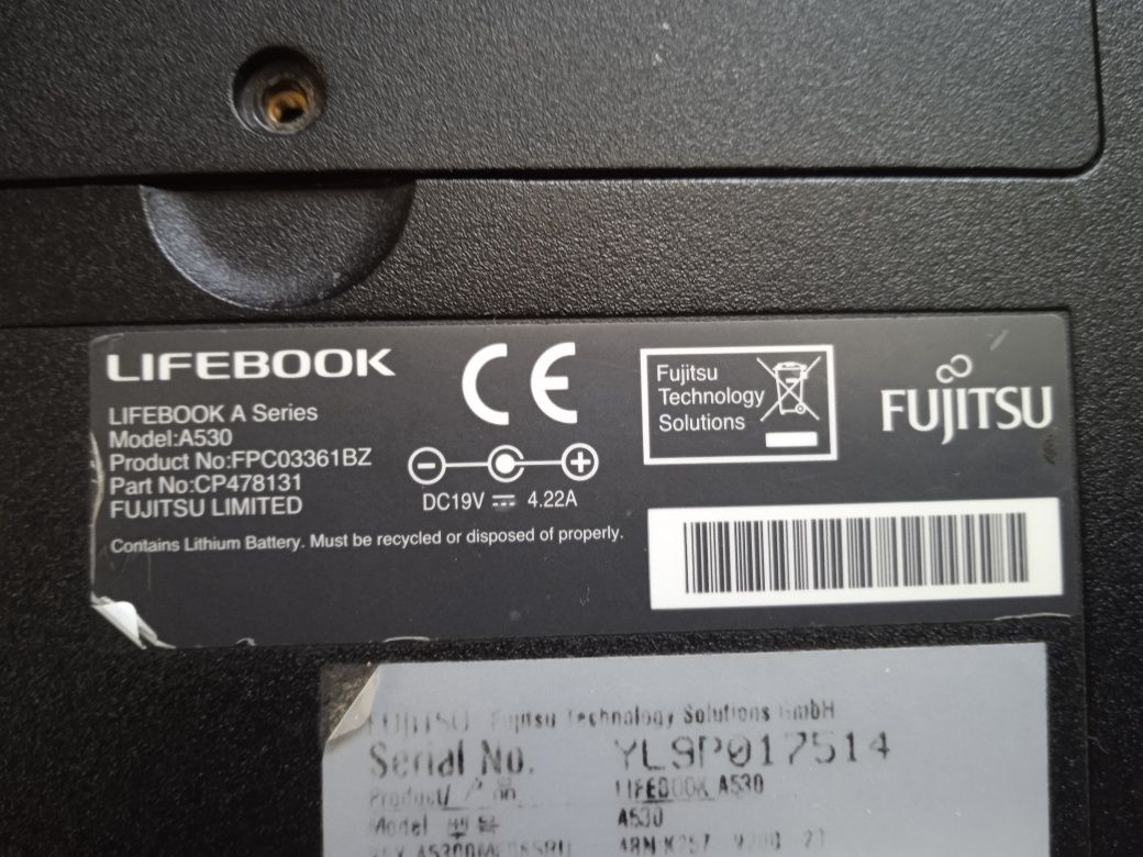 Fujitsu a530 по деталях