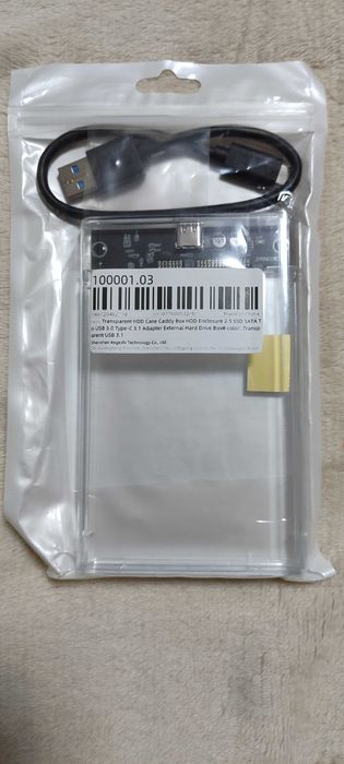 Бокс, футляр для HDD SSD USB 3.0/Type C 2.5 Inch
