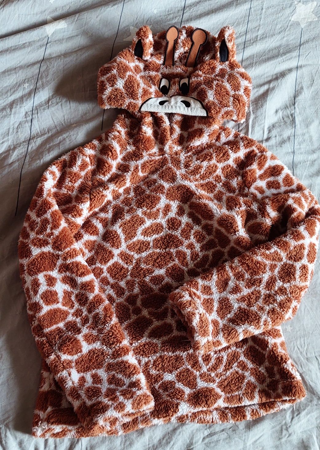 Słodka bluza żyrafka, ciepły polarek, urocza bluza sweterek żyrafa miś