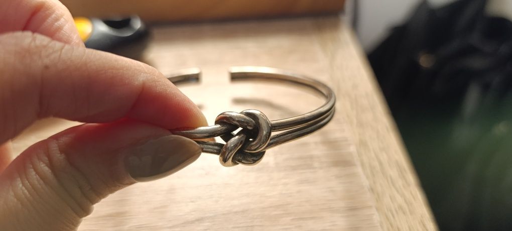 Pulseira nó em prata