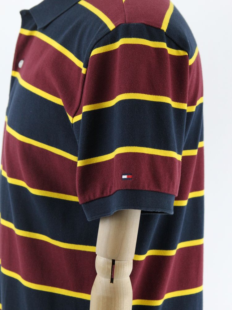 TOMMY HILFIGER чоловіче поло Regular у смужку. Оригінал. (L)