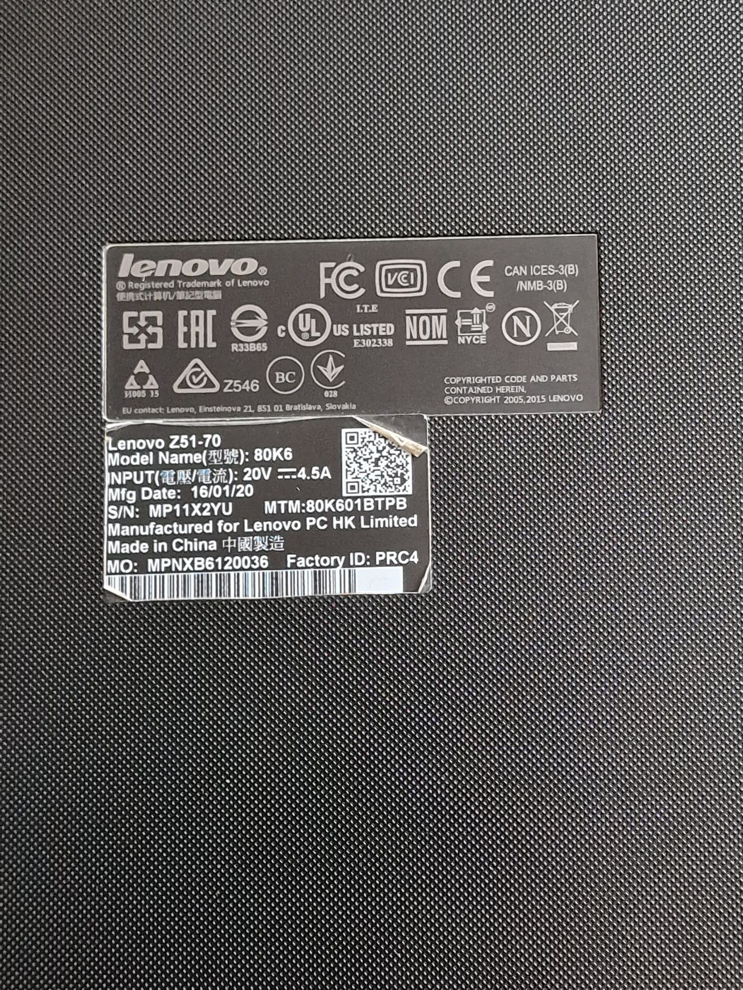 Laptop Lenovo 15.6