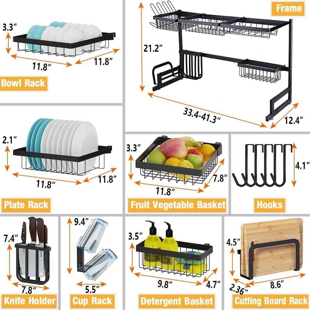 SLENPET Over The Sink Suszarka ociekacz do naczyń (84-104cm)