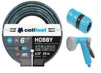 Zestaw Wąż ogrodowy Cellfast 1/2" 25 m + złącze + pistolet GRATIS