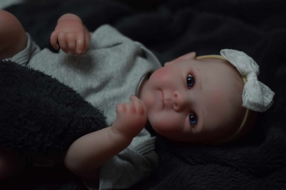 Lalka reborn 18 cali winyl 46 cm dziewczynka noworodek niemowlę jak pr