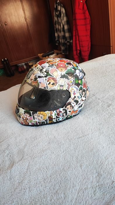 Capacete de mota HAISEN StickerBomb anime