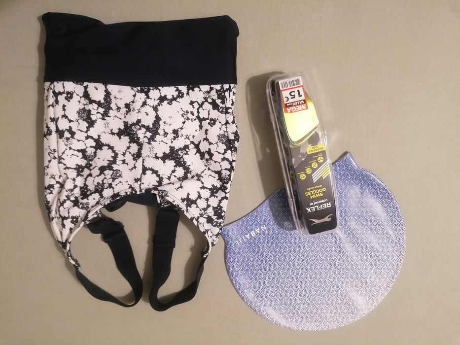 Conjunto de grávida para natação