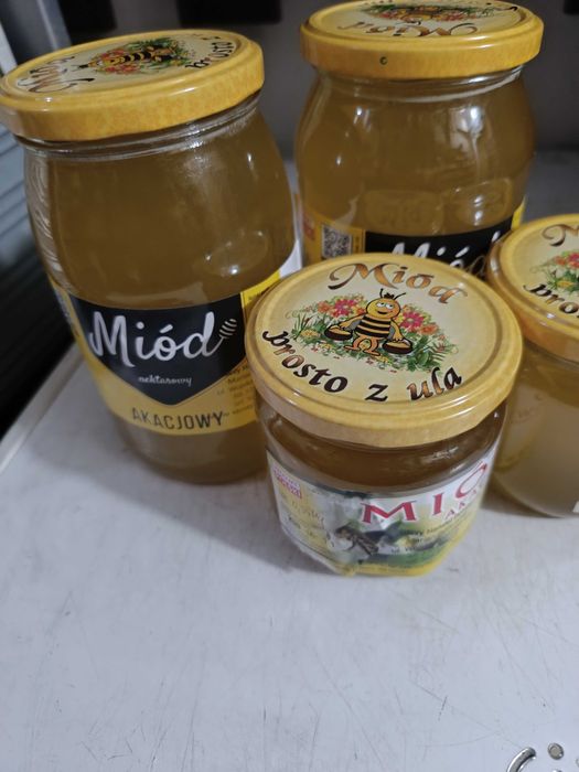 Miód akacjowy 2 kg z własnej pasieki