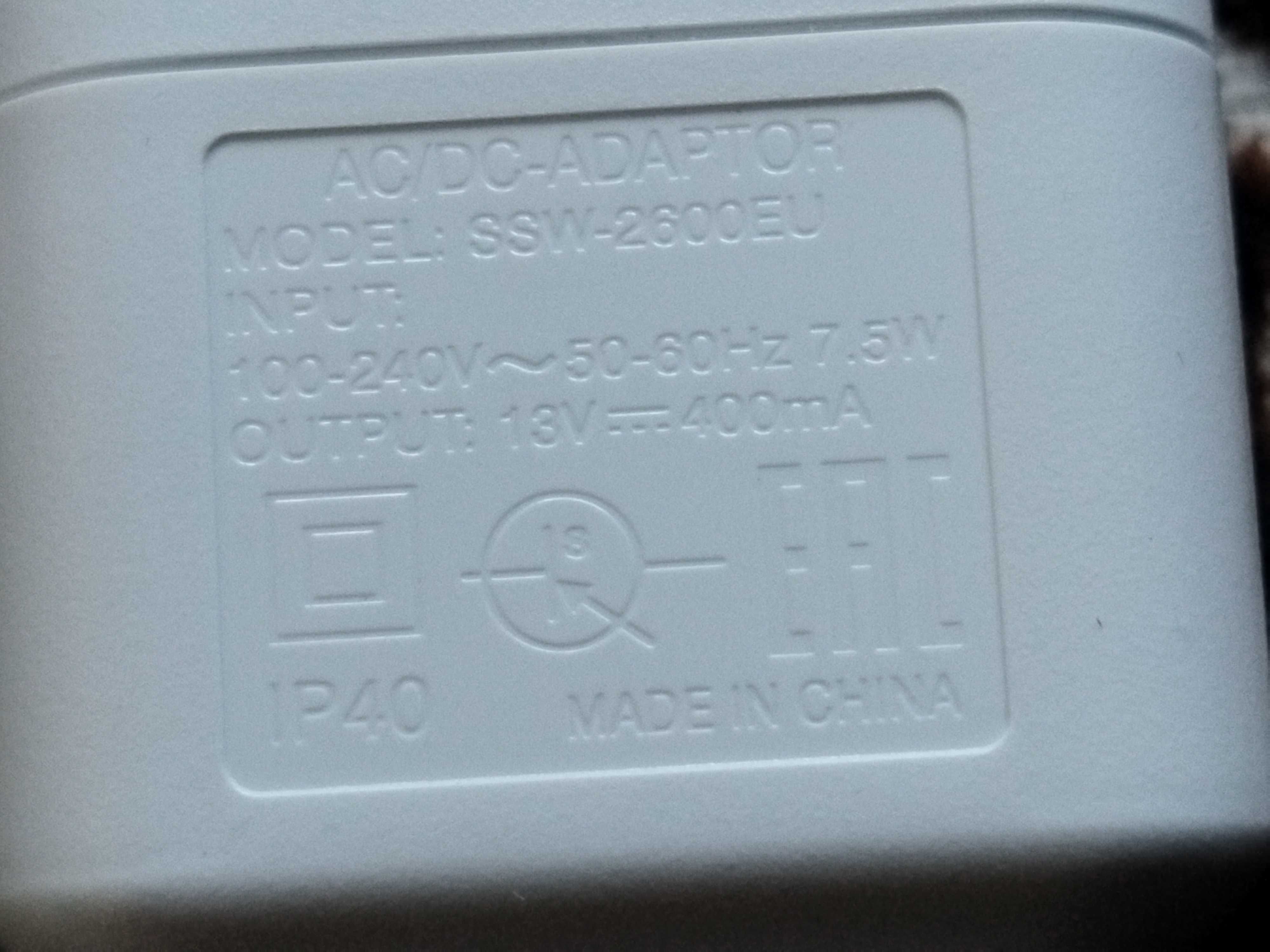 Блок питания SSW-2000EU 6-13V 400mAh для техники Philips.