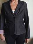 Granatowa jeansowa marynarka New Look 44 XXL
