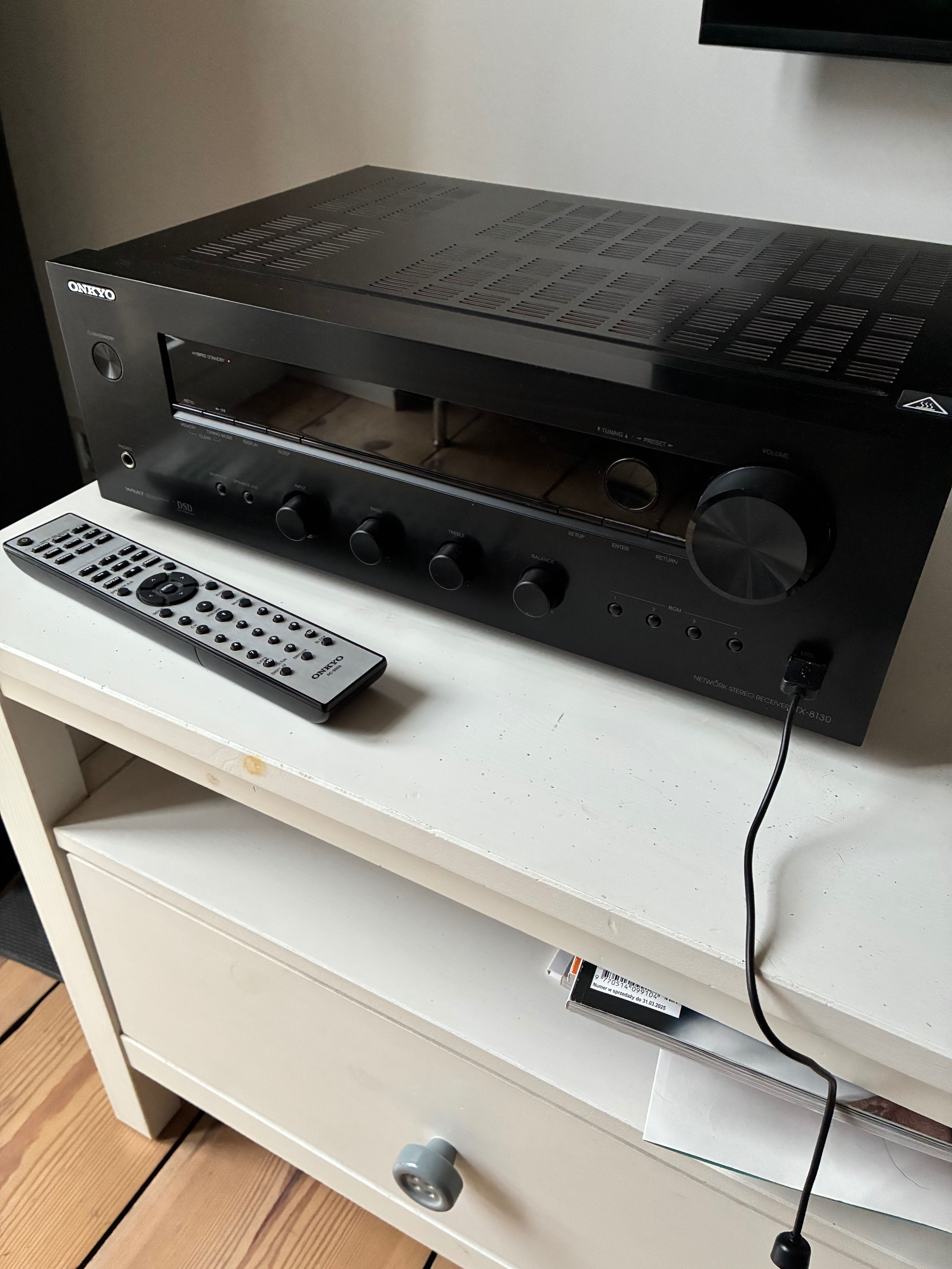 Amplituner sieciowy stereo Onkyo-TX8130, super stan