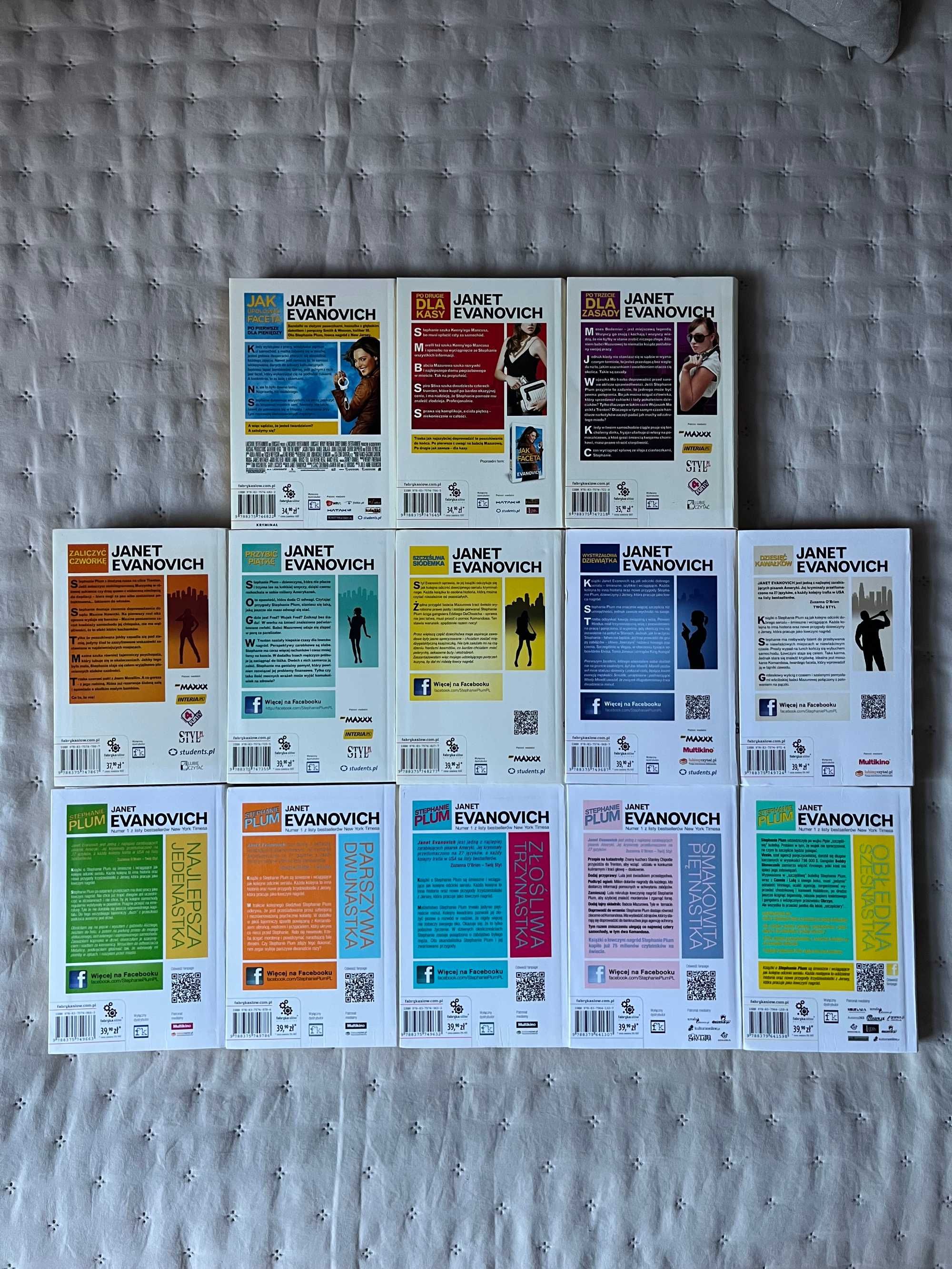 zestaw 13 książek Janet Evanovich Stephanie Plum