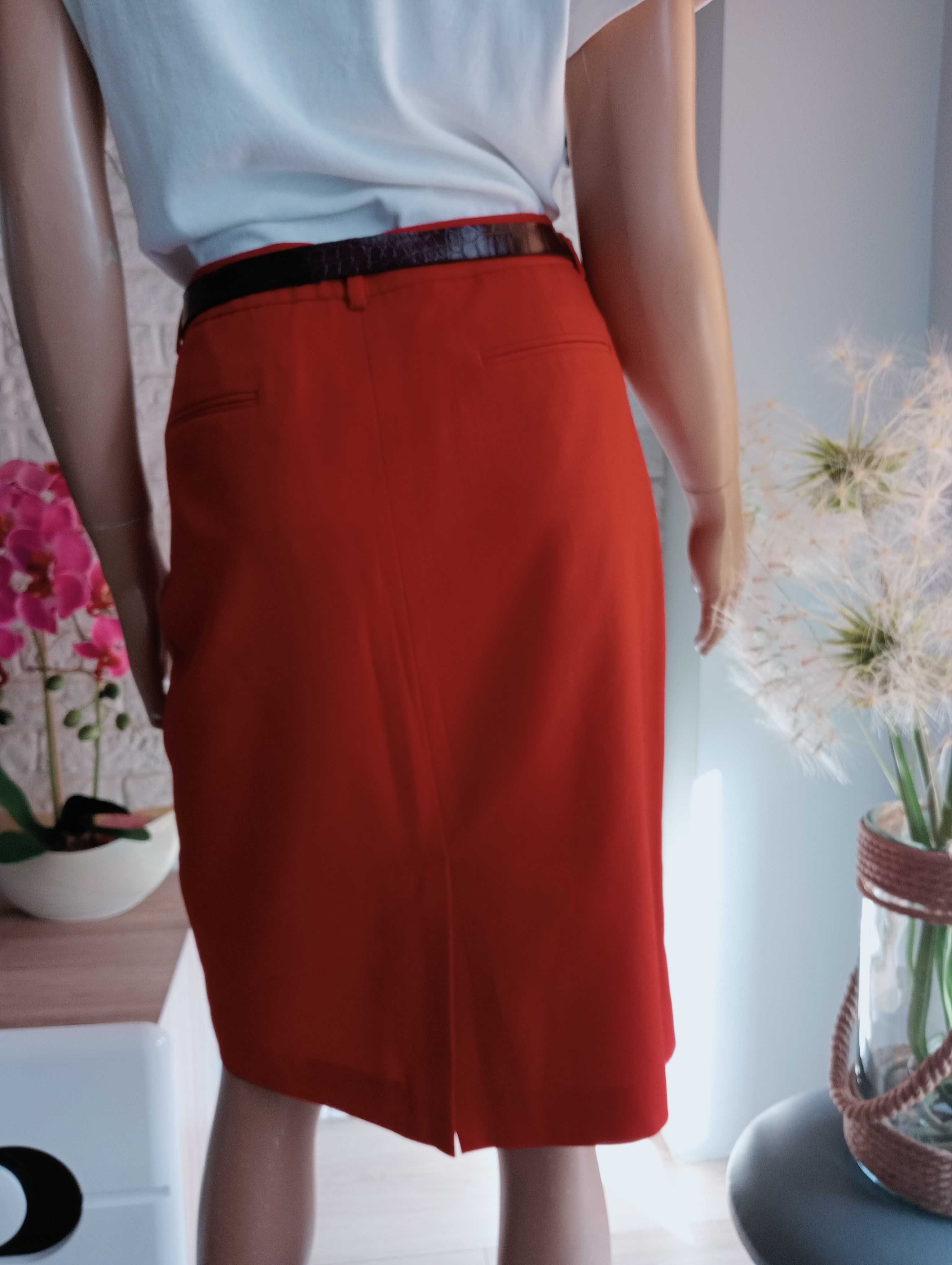Calvin Klein spódniczka ołówkowa damska czerwona M/38/10