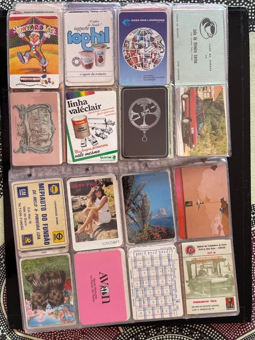 Calendários de bolso - lote de 135