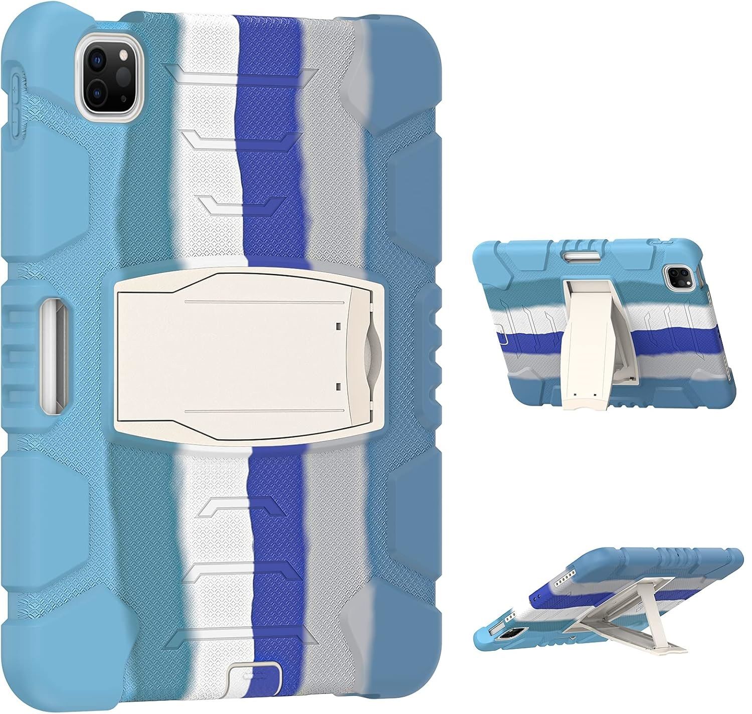 Etui do iPad Pro 5/4/3 12.9" z Podstawką i Miejsce na Rysik Niebieskie