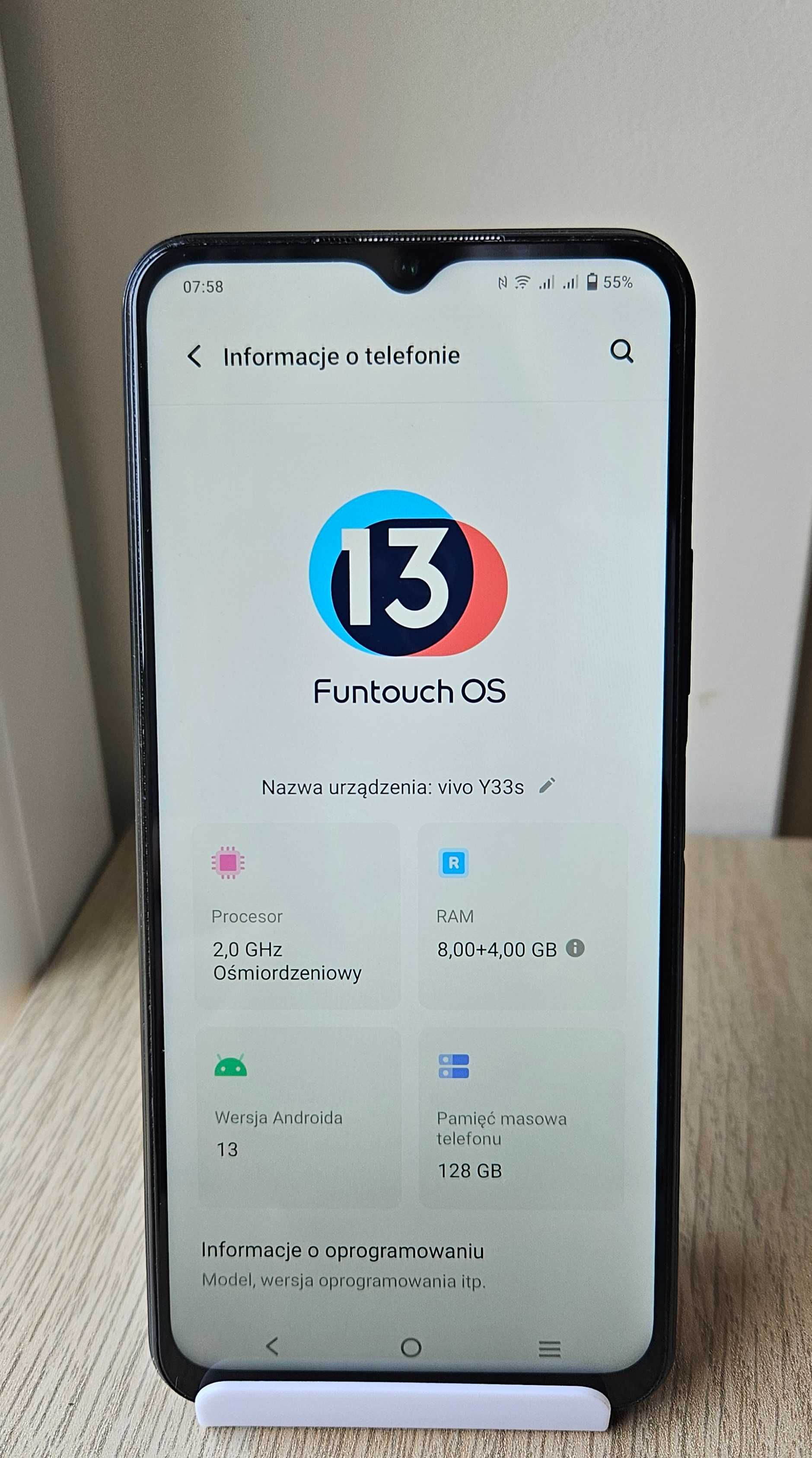 Vivo Y33s 8/128 GB 6,58" 50 Mpx 5000 mAh NFC