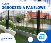 ogrodzenie panelowe 145cm panel 123 plus podmurówka 20cm
