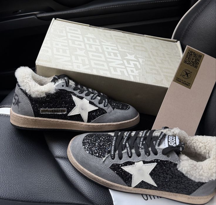 Кеды Golden goose мех