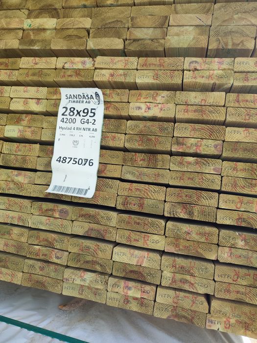 Deski tarasowe impregnowane ciśnieniowo NTR,28/120 45/70,95,120,145