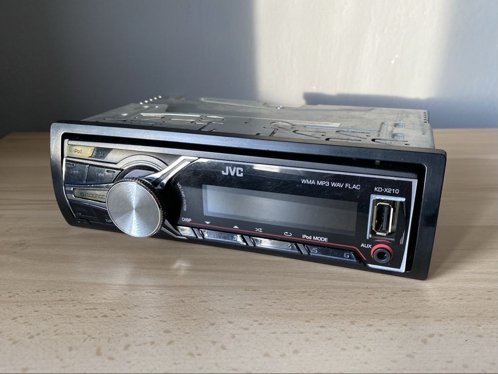 Radio samochodowe JVC KD-X210 z AUX, USB, iPod
