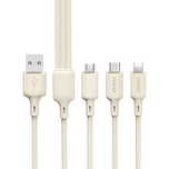 Kabel 3w1 Dudao L7SE USB-C - USB-C / Lightning / micro USB 66W 1.2m -