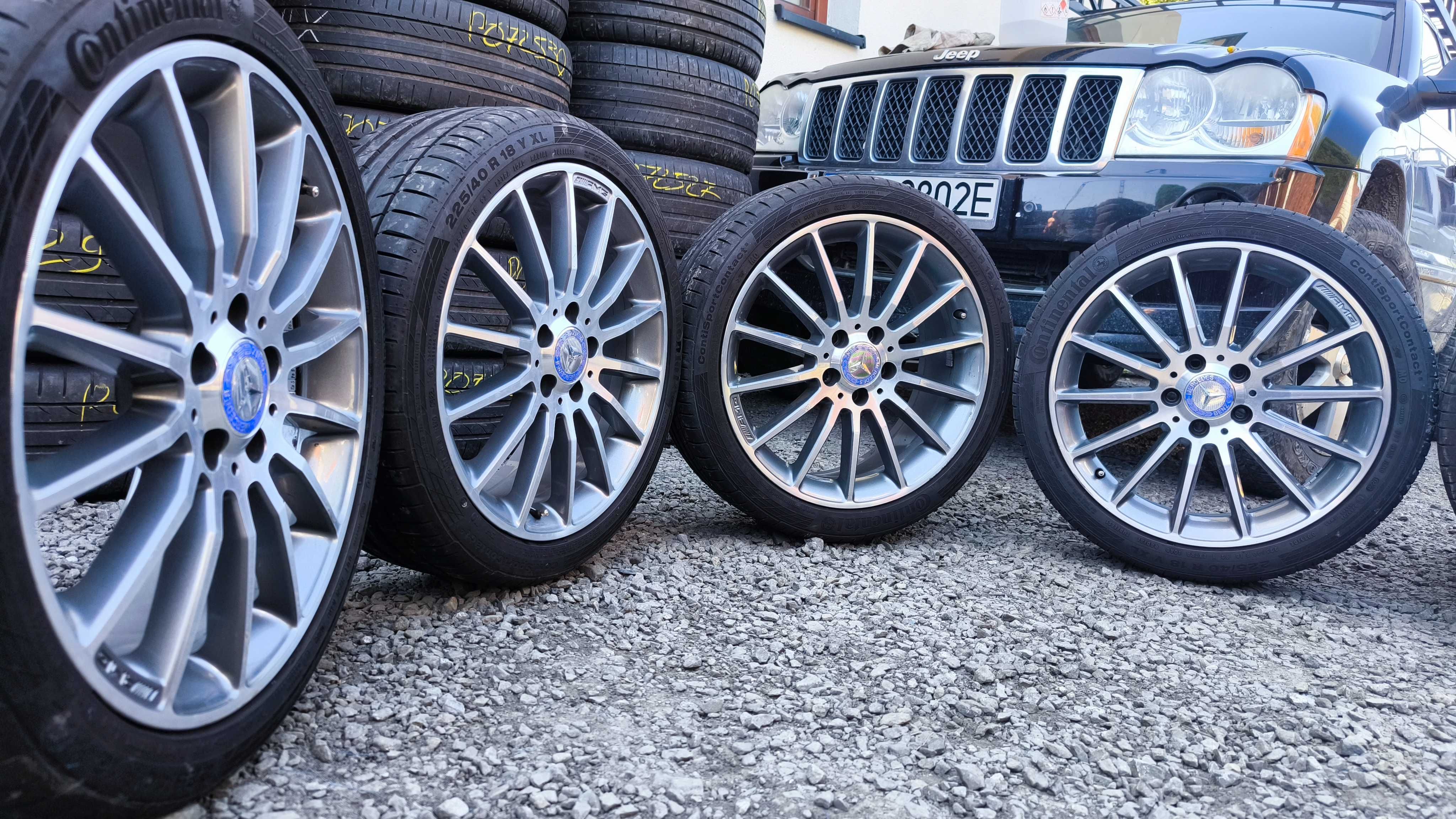 Koła Mercedes AMG A B C E Klasa CLA 18 cali 5x112 ET52 Opony 225/40