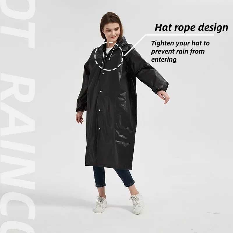 Дощовик. Модна дощова куртка Eva для жінок, водонепроникна для подорож