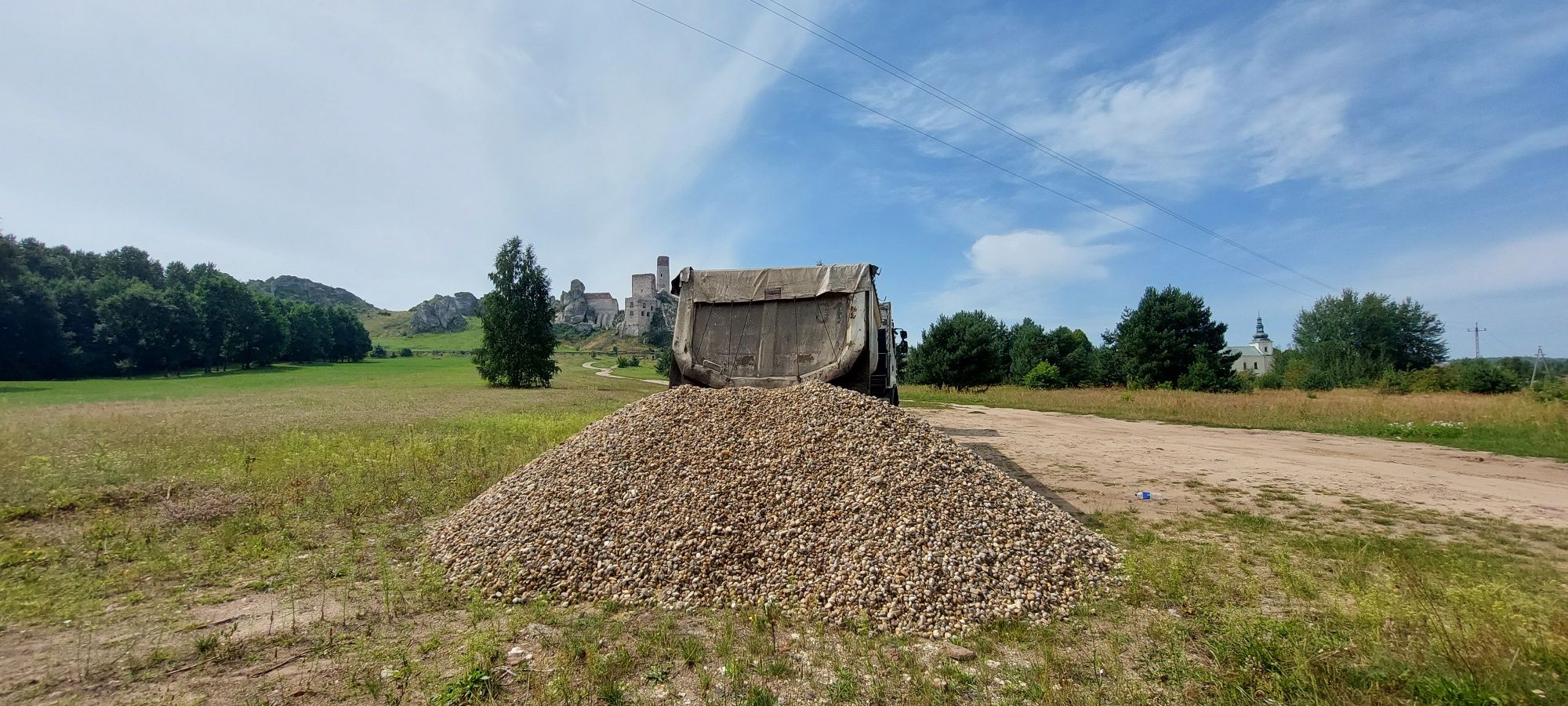 Usługi transportowe, ziemne, koparko-ładowarka