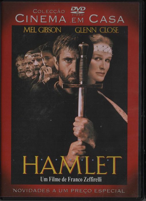 Dvd Hamlet - drama histórico - Mel Gibson/ Glenn Close - extras