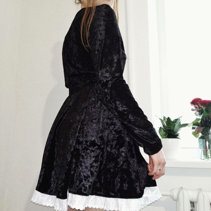 Бархатное платье