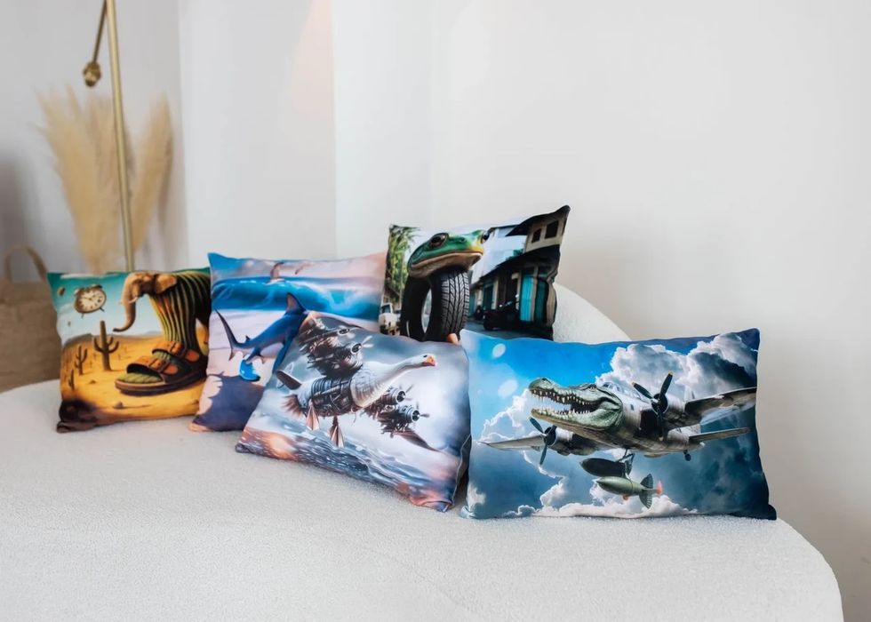 Подушка антистрес-обіймашка Tralalero Tralala Тралалело Тралала Брейнр