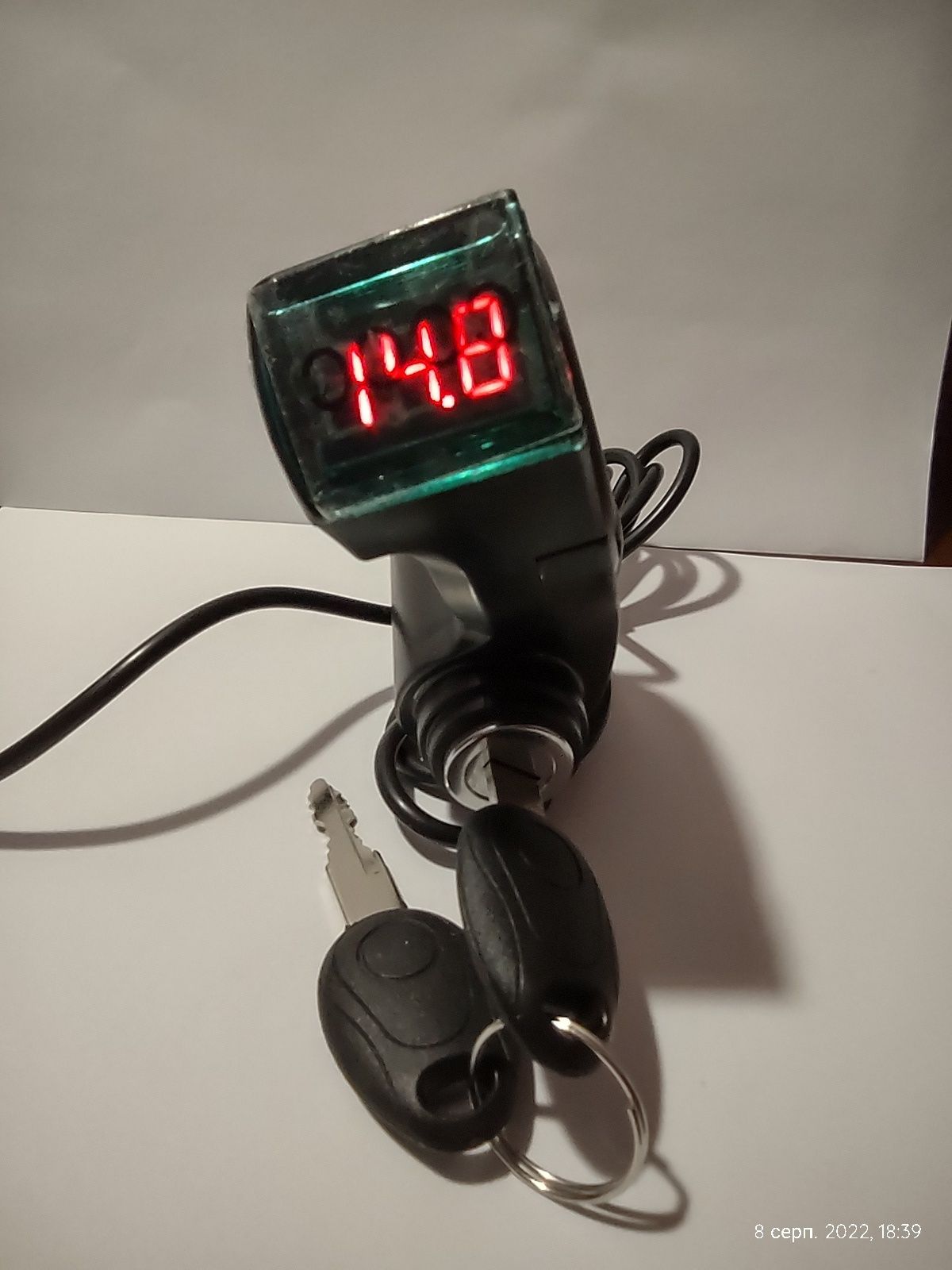 вольтметр ключ самокат вело мото мопед скутер електро voltmeter