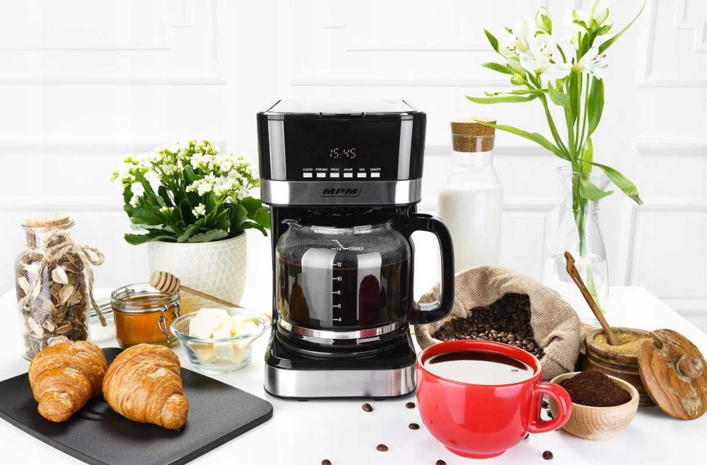 Nowy EKSPRES Do Kawy Przelewowy MPM MKW-05 950W 1,8L - WYPRZEDAŻ