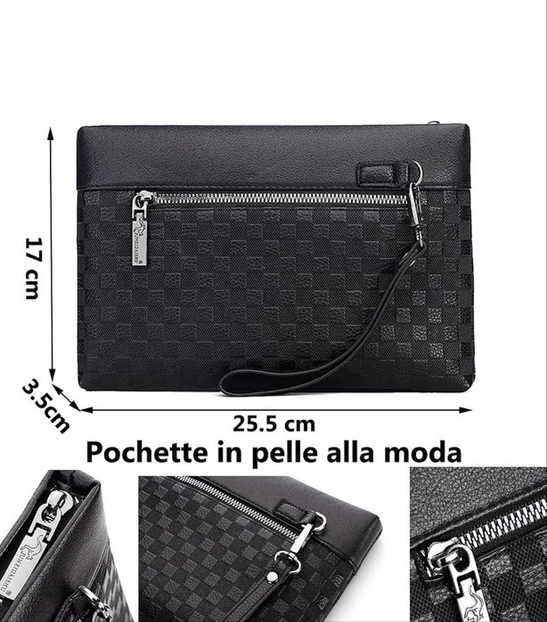 Mala de couro para homem