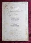 Queluz Infante D Afonso e oficiais à Índia 1896 menu em português raro