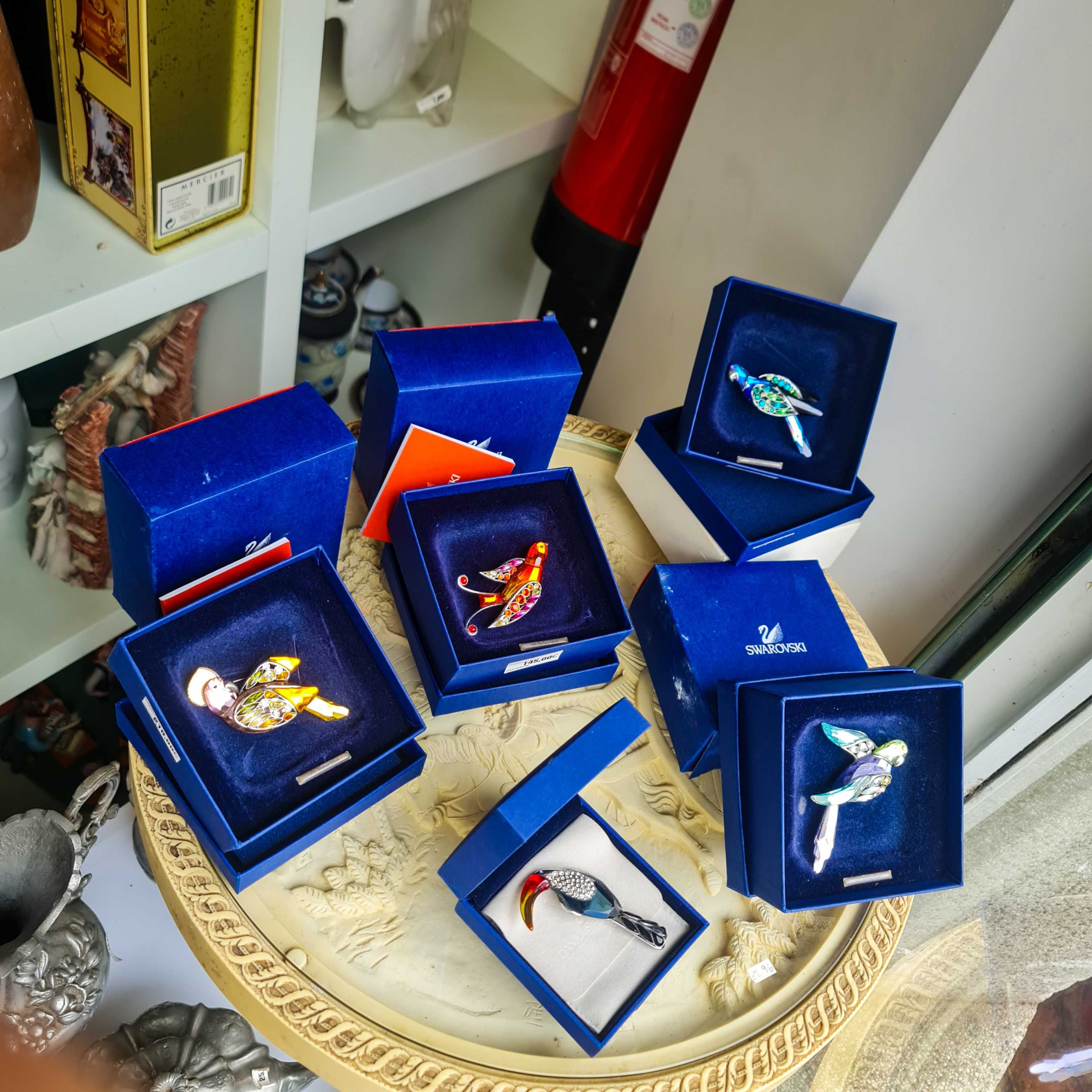 Broches Exclusivos  Prata e Cristal Swarovski – Coleção Anos 2000