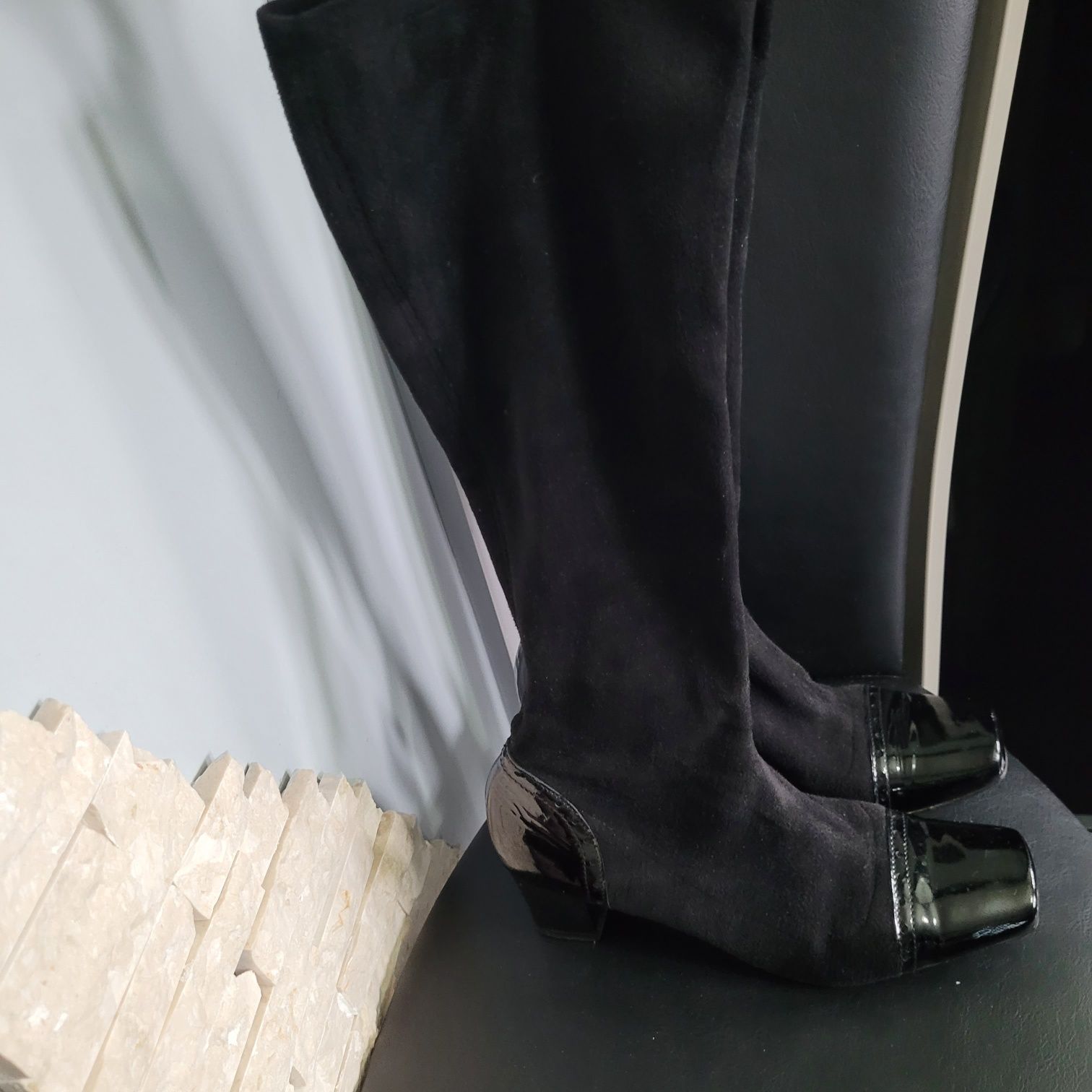Buty , Kozaki lekkie , elastyczne skórzane Sagan rozm 39
