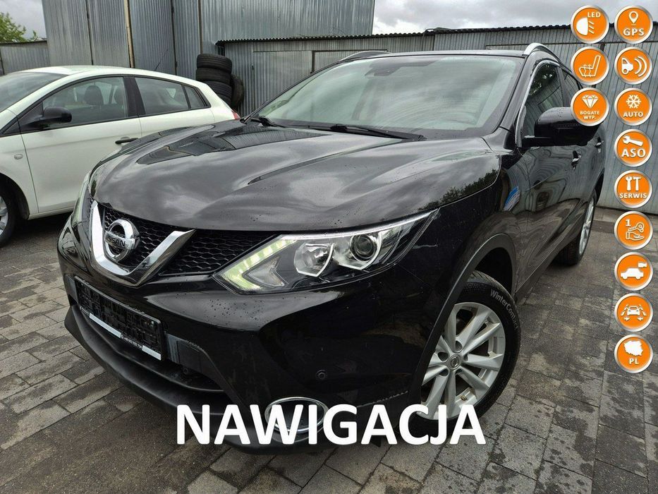 Nissan Qashqai Qashqai 1.6 diesel 130km NAVI parctronic LED serwis BEZWYPADEKEK 2017