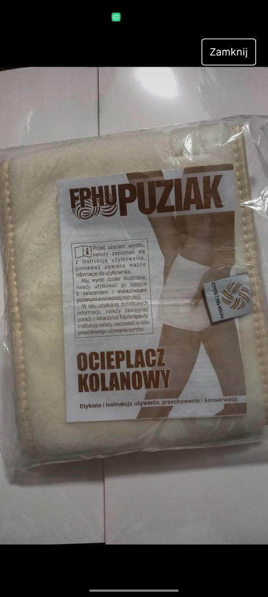 Ocieplacz kolanowy na kolano reumatyzm wełna