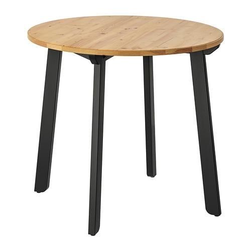 Mesa redonda em madeira IKEA Gamlared