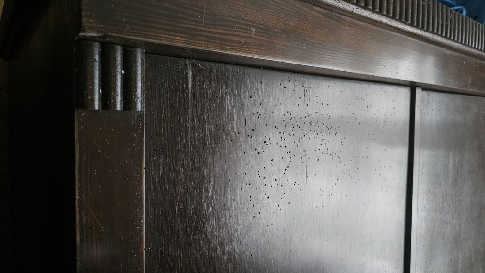 Szafy masywne drewniane prl