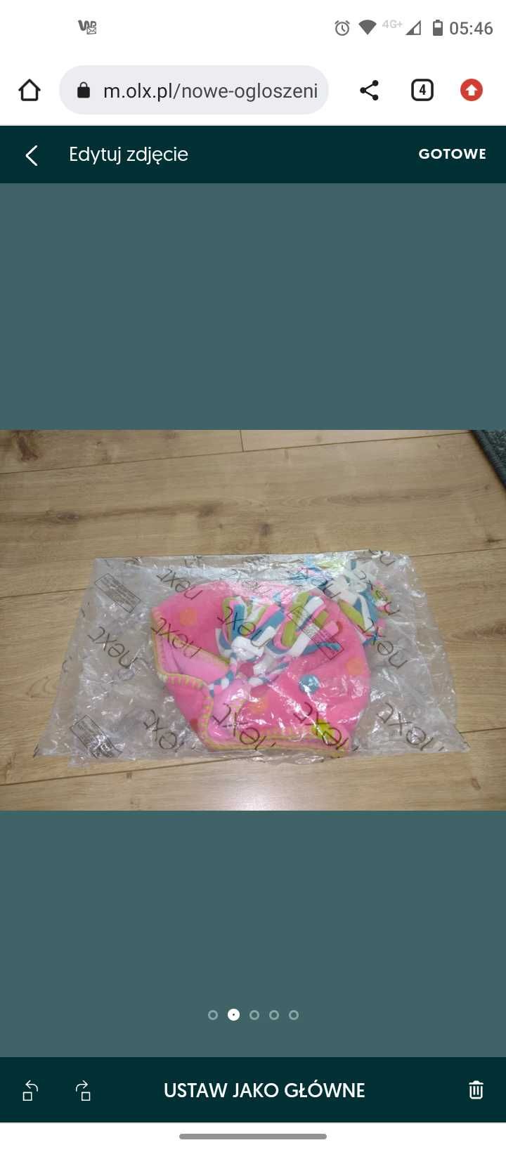 Next czapka rozmiar 50 pasuje na 1-2 letnie dziecko