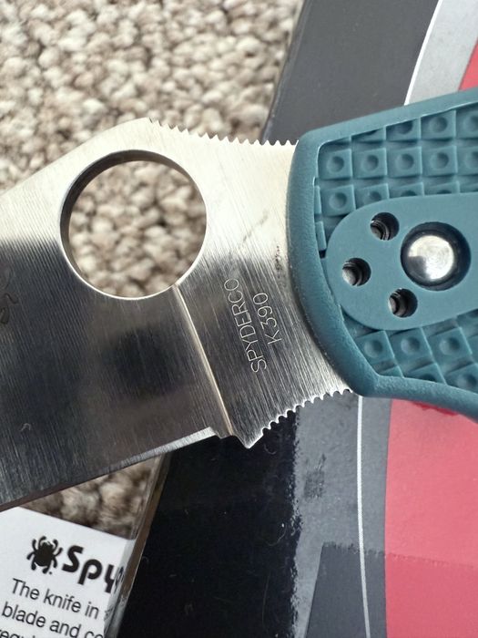 Spyderco Stretch K390 Blade Blue. Складний ніж. Оригінал!