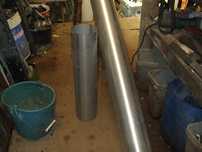 2 Tubos aço inox 2mm grosso diametro 140mm comprimento 1,70m e 60 cm