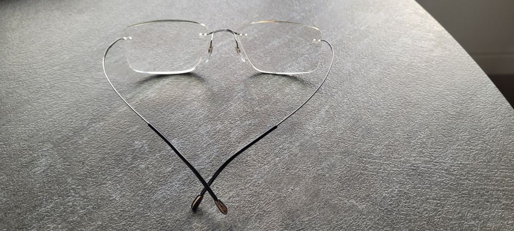 Oprawki Silhouette męskie tytanowe wraz ze szkłami hoya okulary korekc