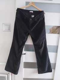 Czarne dzwony spodnie sztruksowe Cherokee xl 42 14