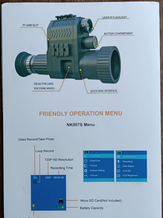 Насадка нічного бачення