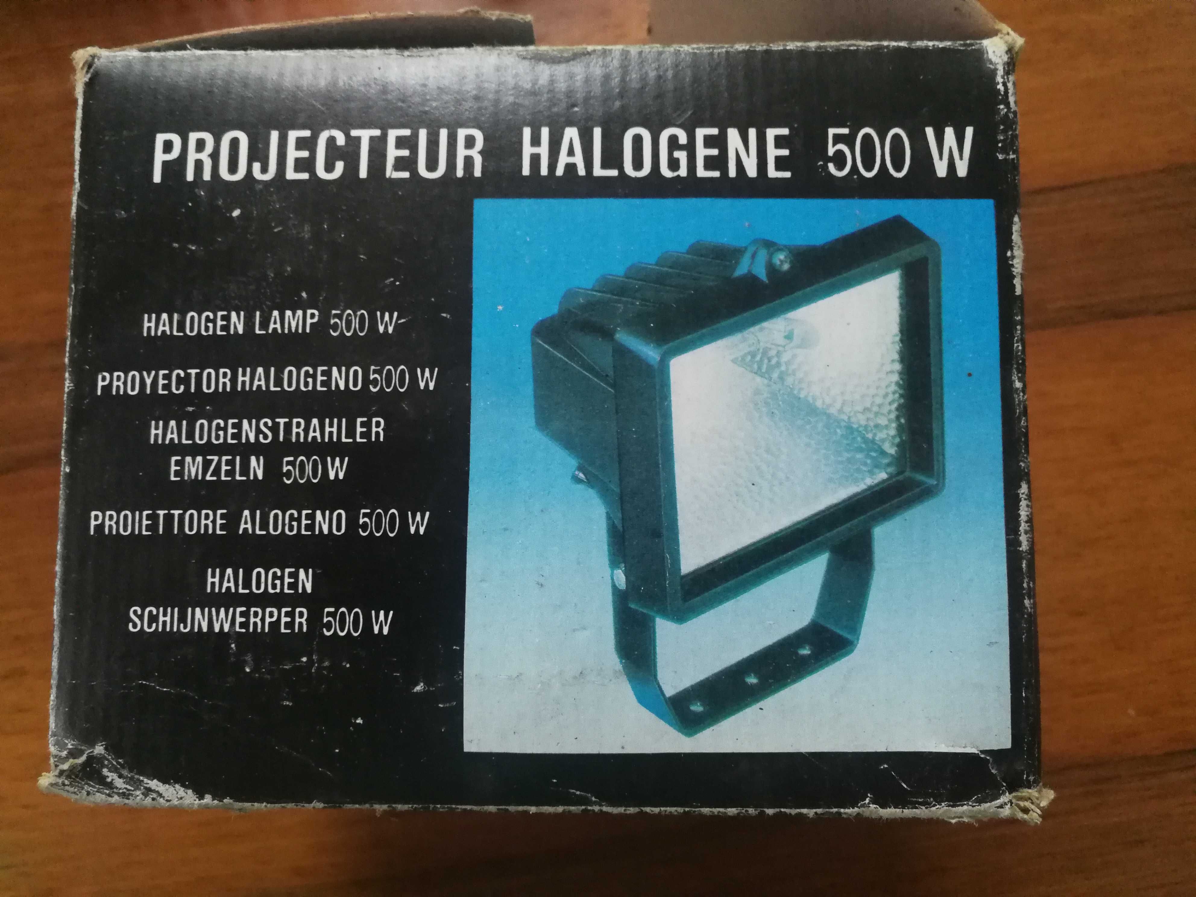 Lampa halogenowa 500 W.